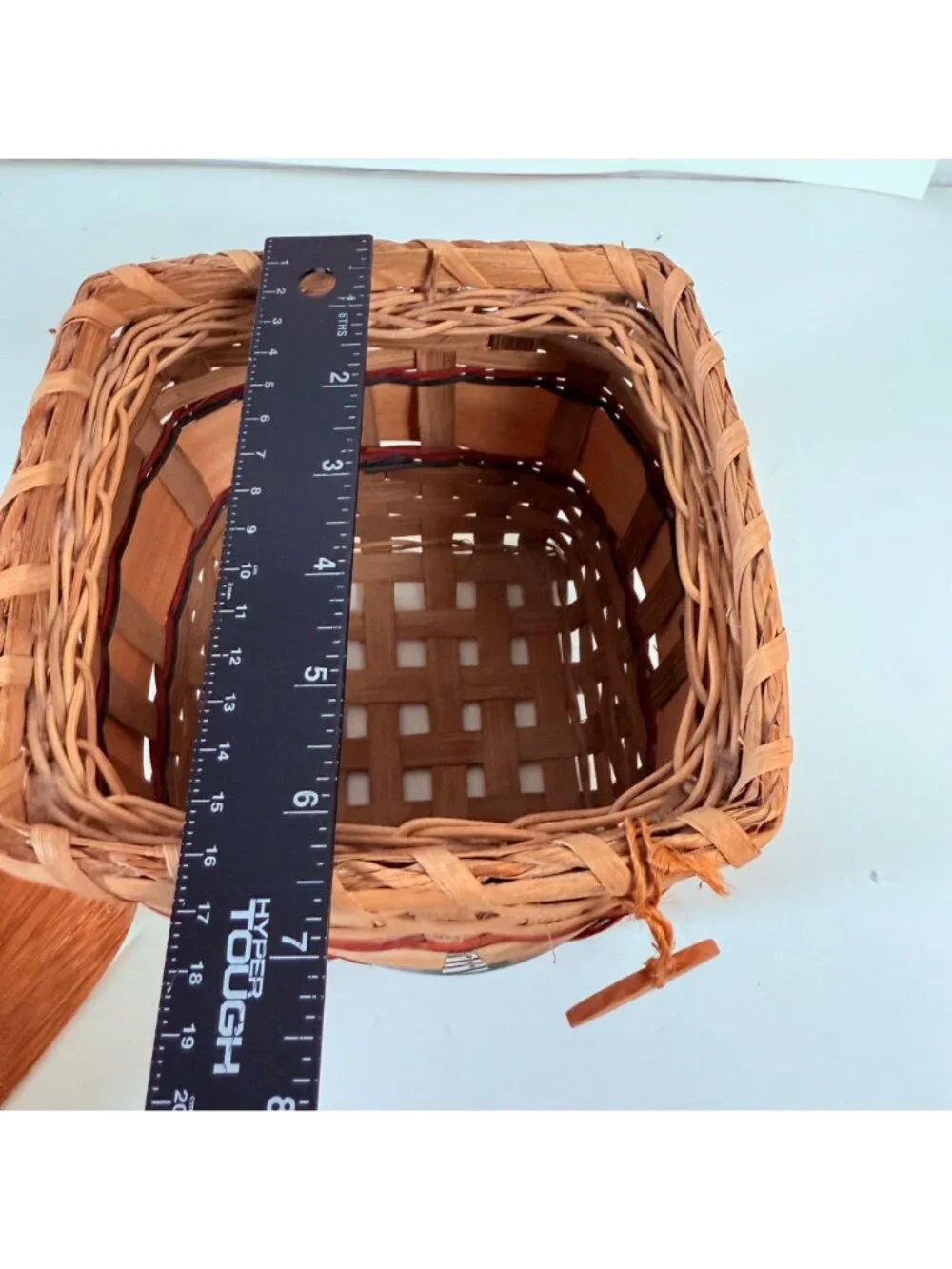 Vintage Karen Traub Originals Wicker Lighthouse Basket Coastal Nautical Folk Art